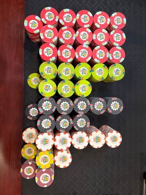 Dunes 43mm leaded Baccarat Set (genuine) 819 chips