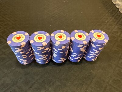 Casino Royale THC leaded Blurple chips.